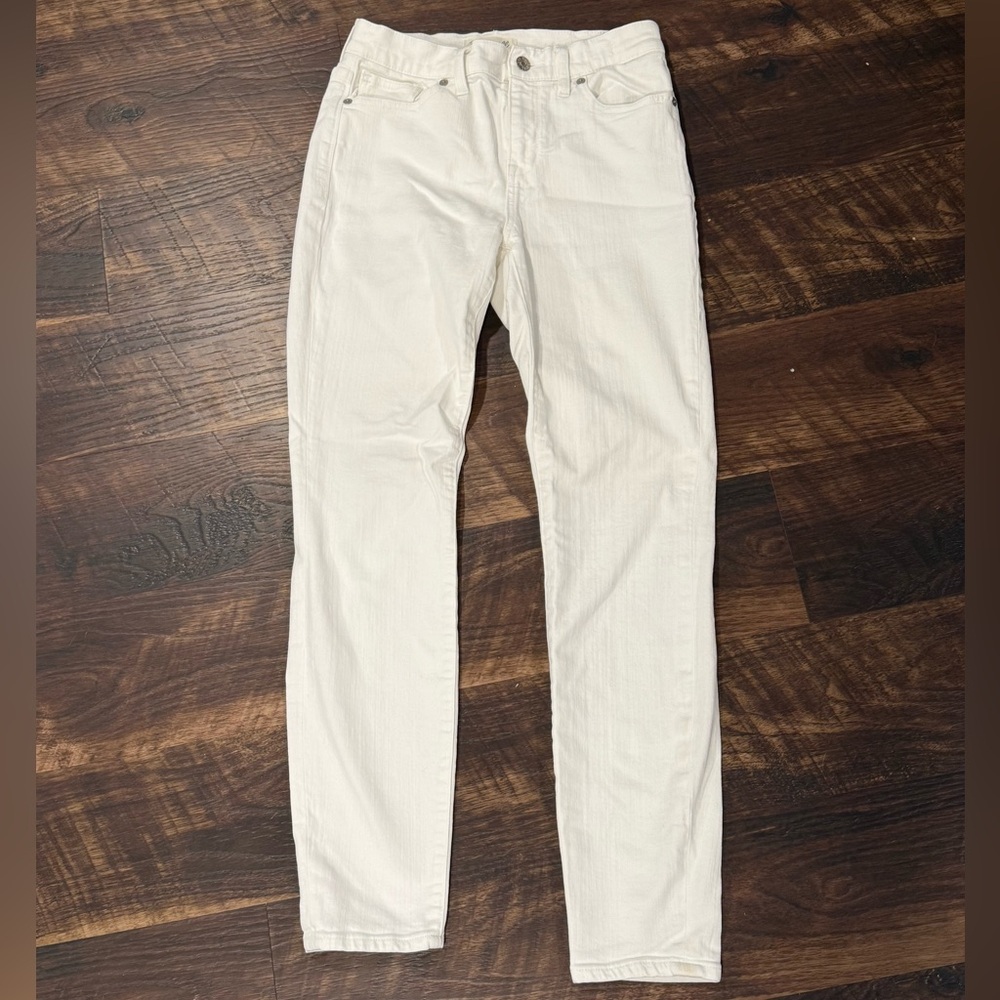 Madewell High Riser Skinny Jeans - White